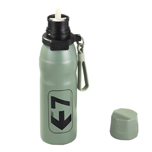 Reusable Drink Bottle Stainless Steel Vacuum Flask with Straw Strap Wholesale