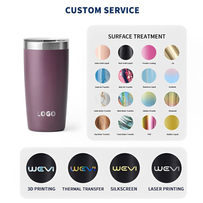 10 oz Stainless Steel Tumbler Yeti Style Custom Logo Branded Thermos Wholesale