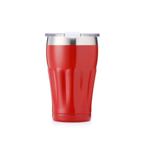 tumbler with clear flip lid