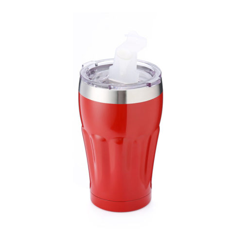 tumbler with clear flip lid