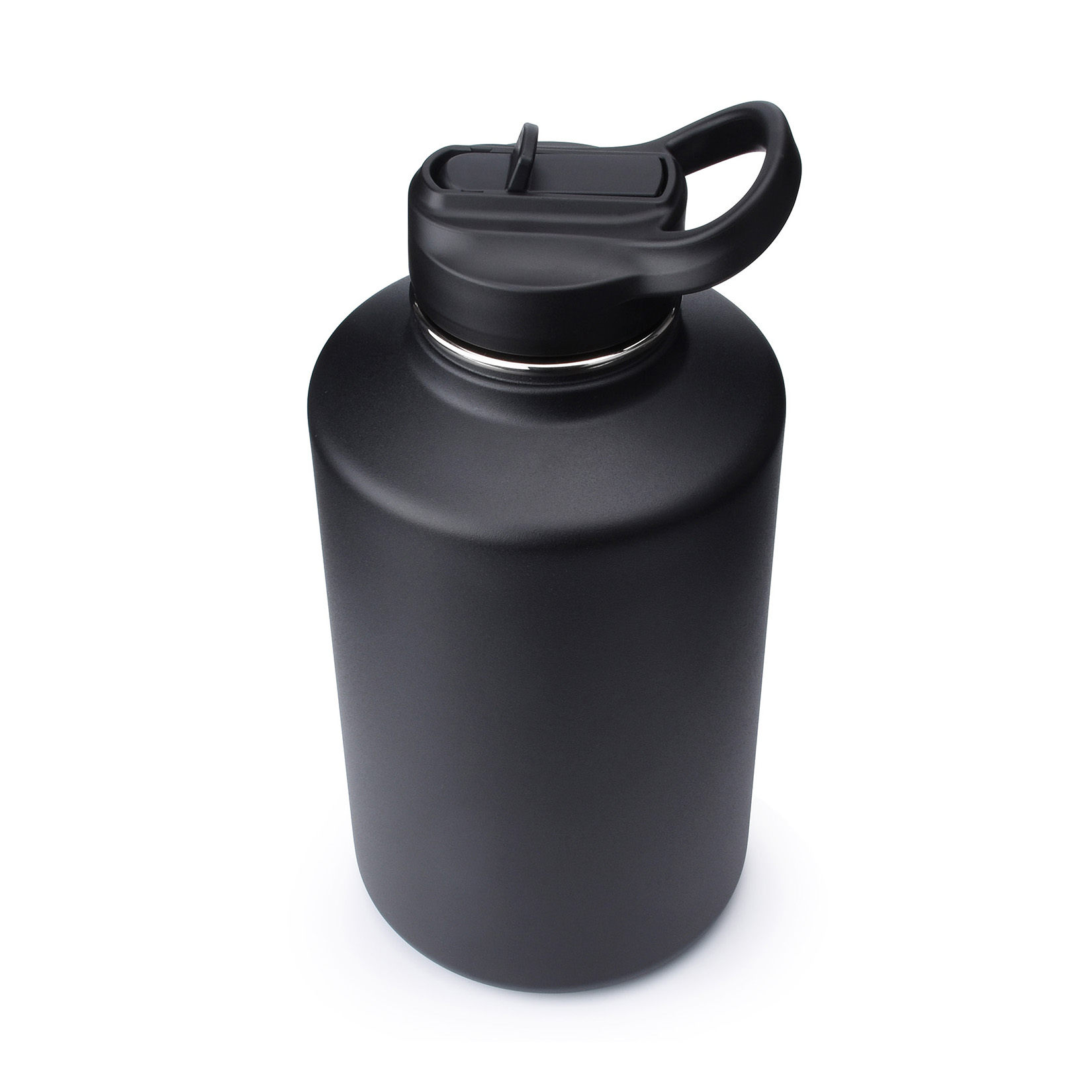 64 oz Insulated Wide Mouth Water Bottle with Straw Lid – Iron Flask