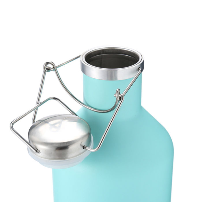 beer growler with swing lid