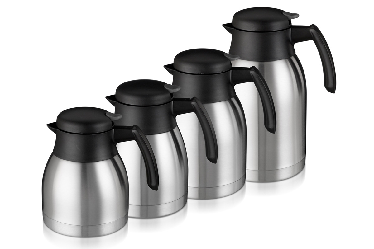 milk in stainless steel thermos