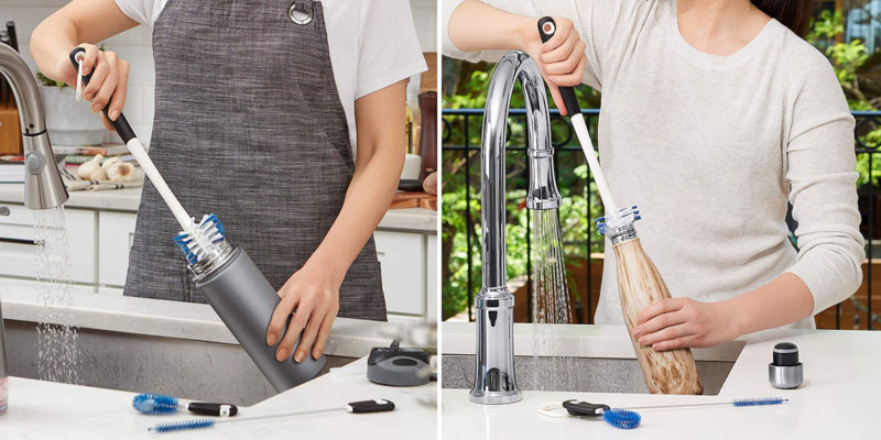 cleaning a stainless steel vacuum flask