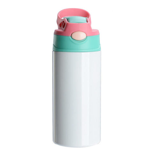 Reusable Kids Water Bottle Stainless Steel Insulated Tumbler with Straw Lid for School