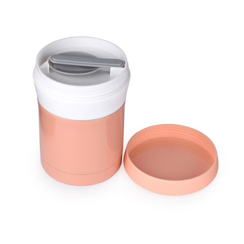  vacuum insulated stainless steel food jar with spoon