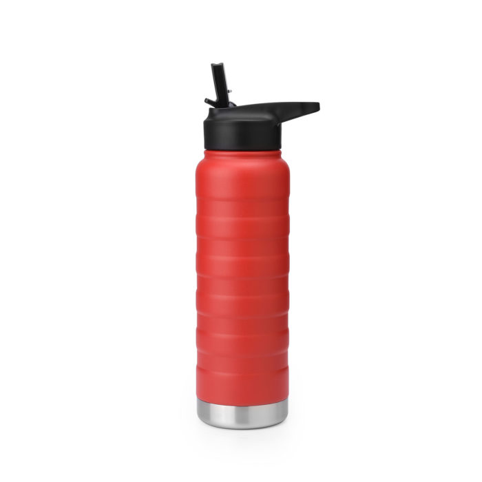 thermal insulated sports bottle with straw cap