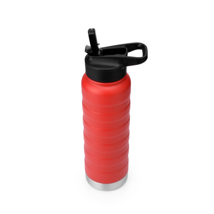 thermal insulated sports bottle with straw cap