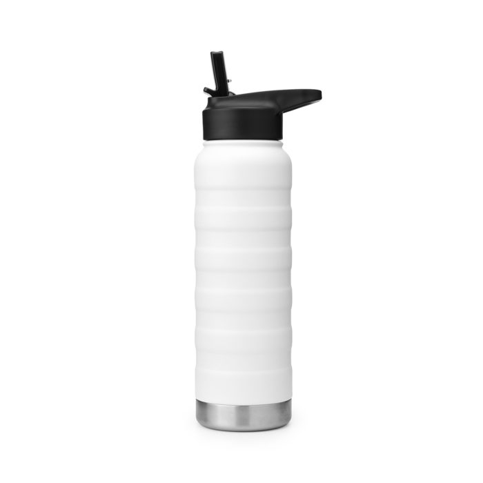 vacuum insulated stainless steel water bottle with straw cap