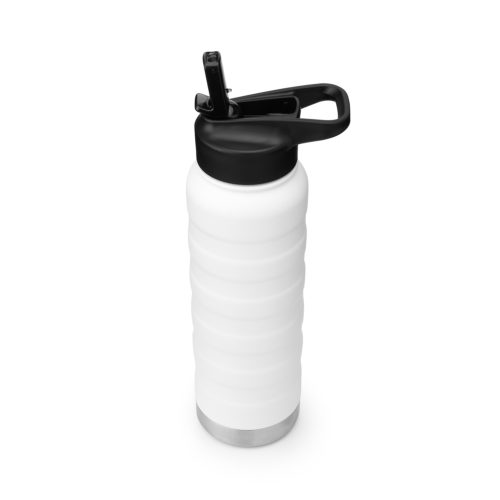 vacuum insulated stainless steel water bottle with straw cap