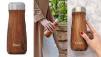 s'well wood pattern water bottle