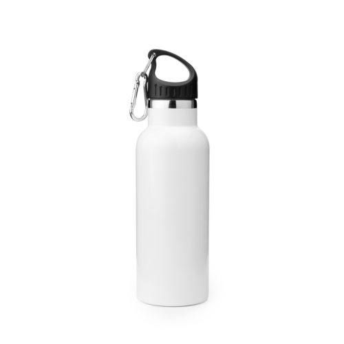  vacuum insulated stainless steel water bottle with carabiner