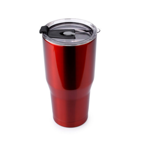 Blank Red Insulated Stainless Steel Sand Rambler 30 oz Coffee Tumbler