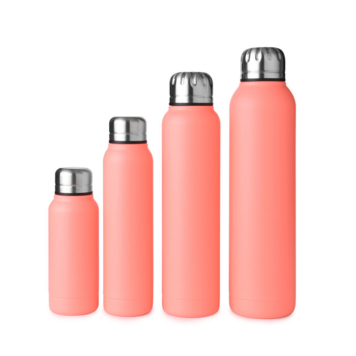 slim stainless thermos bottle