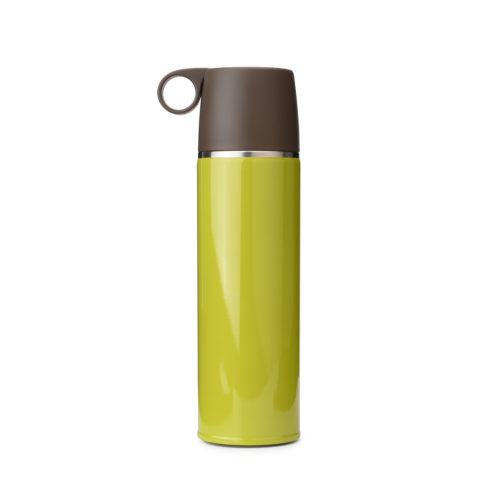 stainless steel water bottle with drink cup top