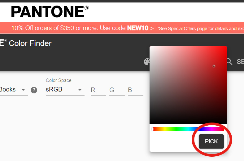 convert 2 Pantone Color inquiry