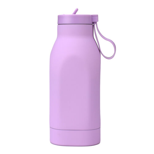 Square metal drink Bottle flat vacuum flask