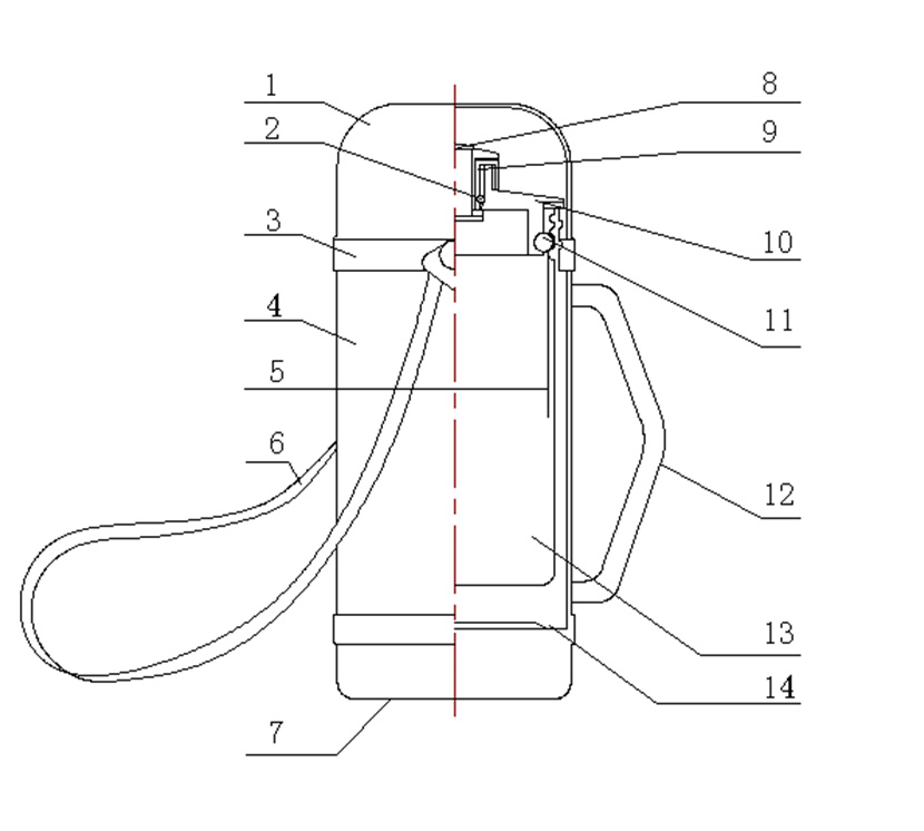  metal bottle drawing