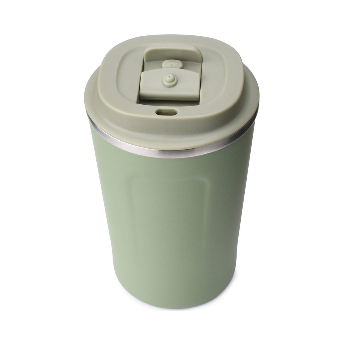 stainless steel tumbler travel mug with flip lid