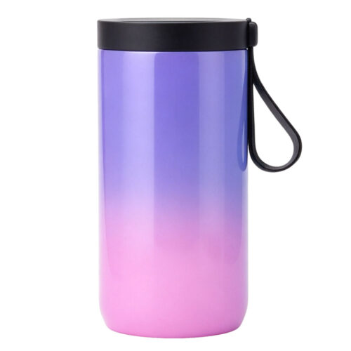 Stainless Steel Double Wall Insulated Wine Beer Can Cooler Sublimation Printing Silicone Handle wholesale