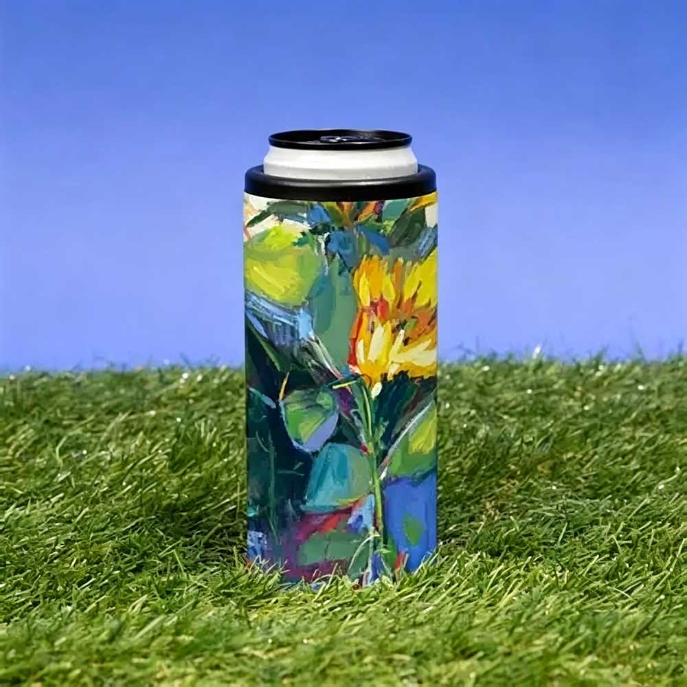 full color printing effect of wholesale custom can coolers.