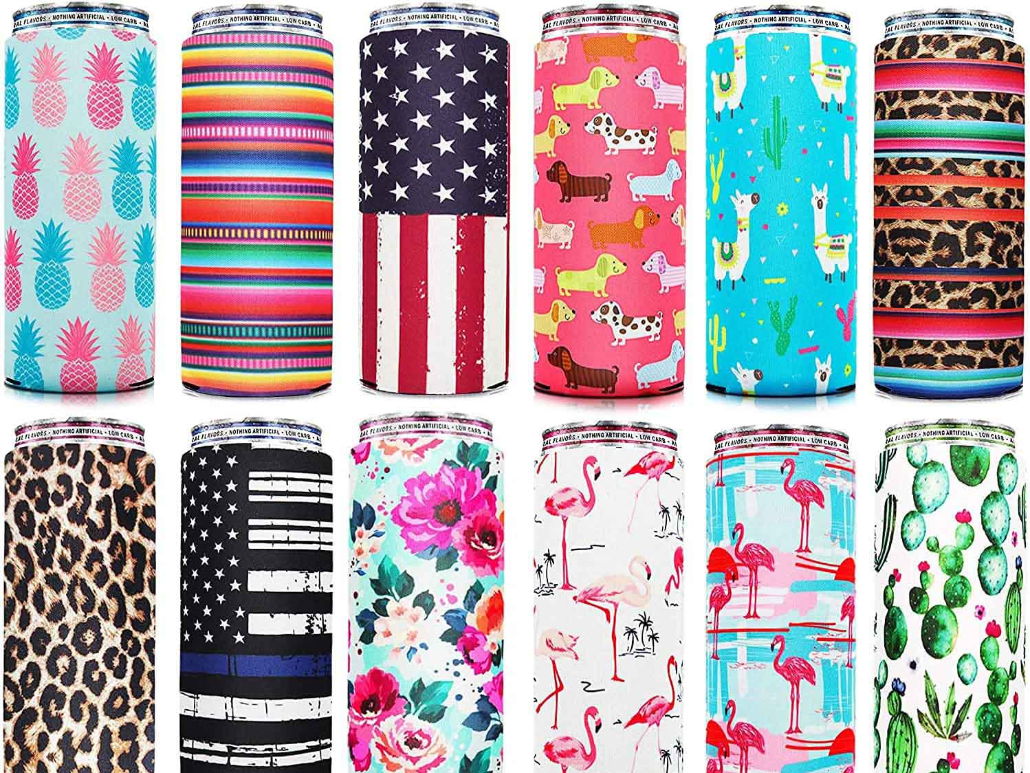 transfer-printed can coolers