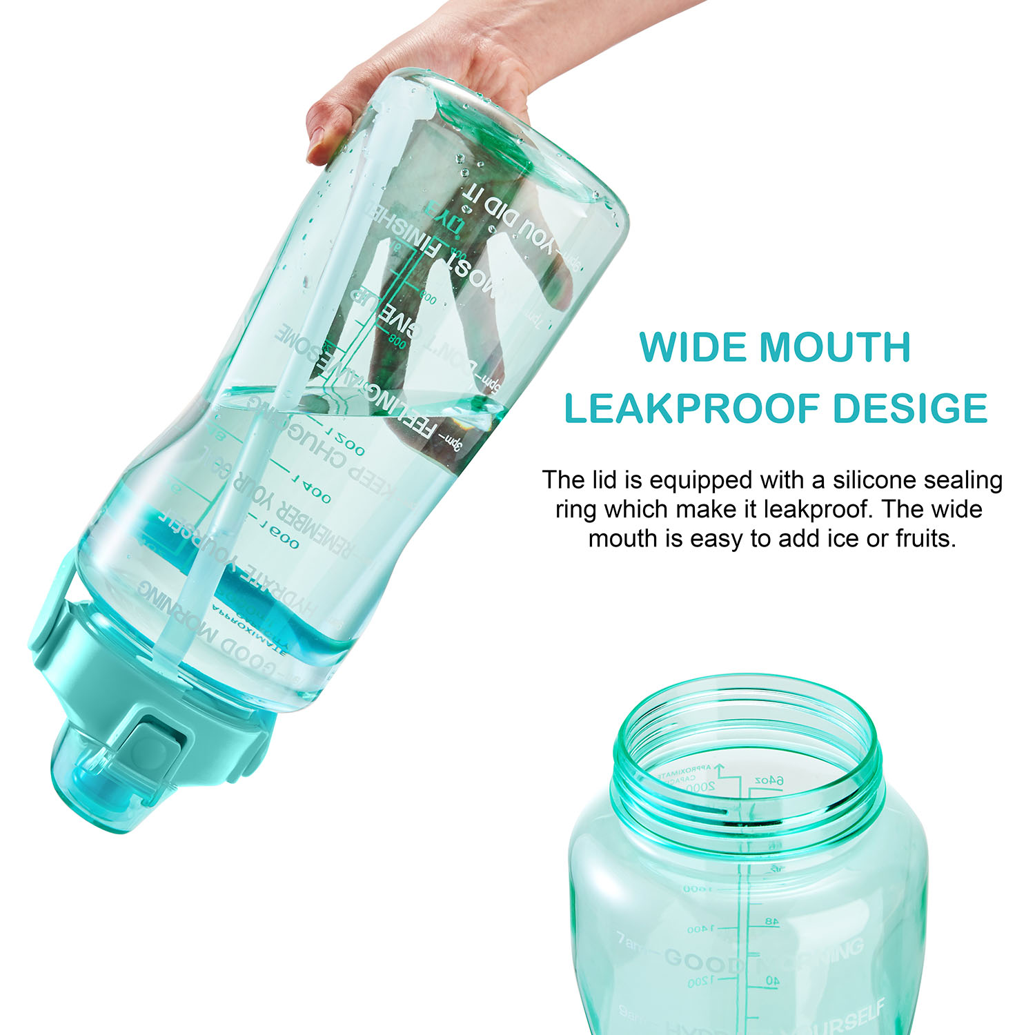 Wholesale Water Bottles with Time Marker