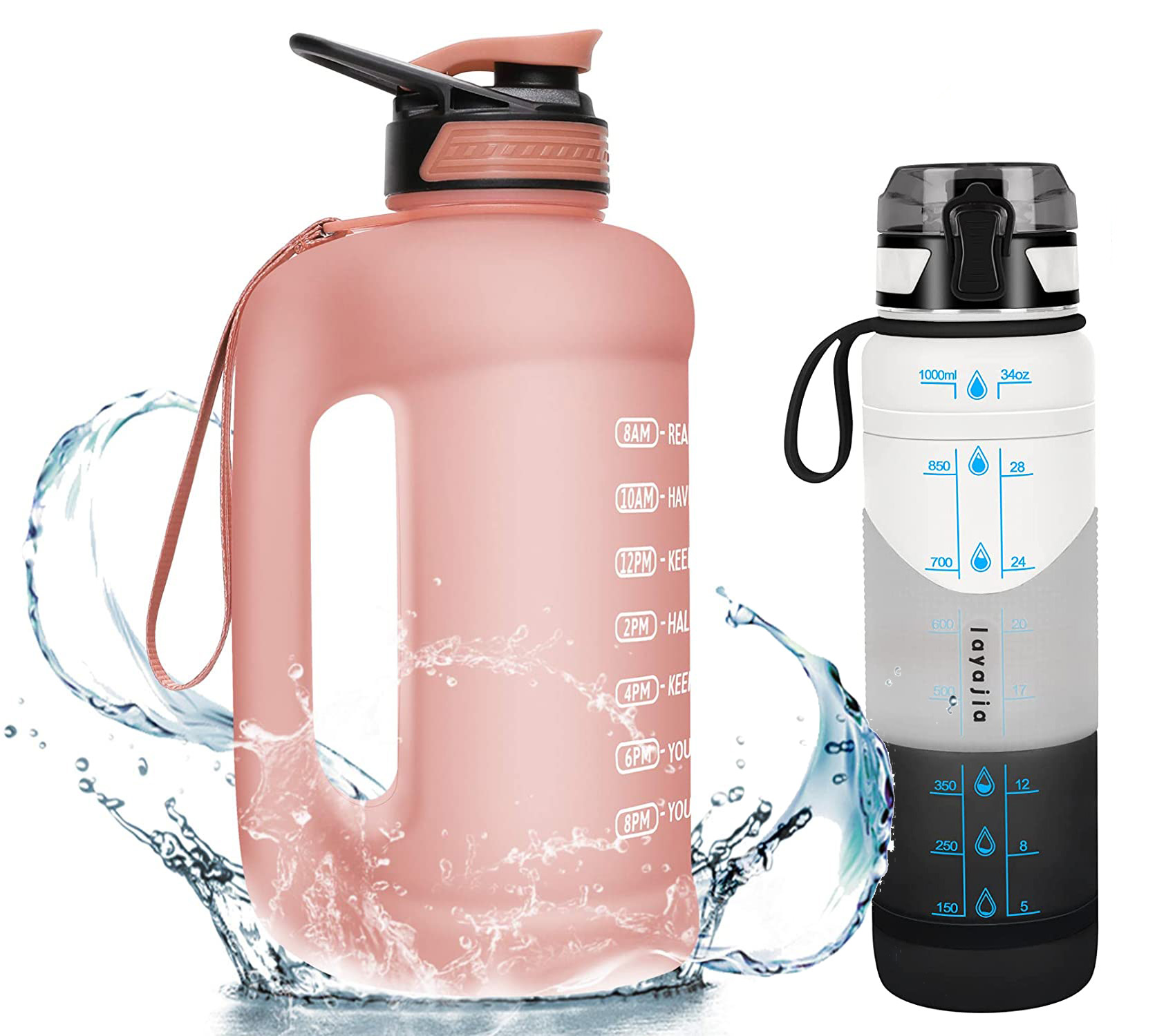 30 OZ water bottle, free of bisphenol A and toxic substances, inspirational  water bottle with straw,…See more 30 OZ water bottle, free of bisphenol A