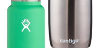 custom water bottle with silk screen printing logo