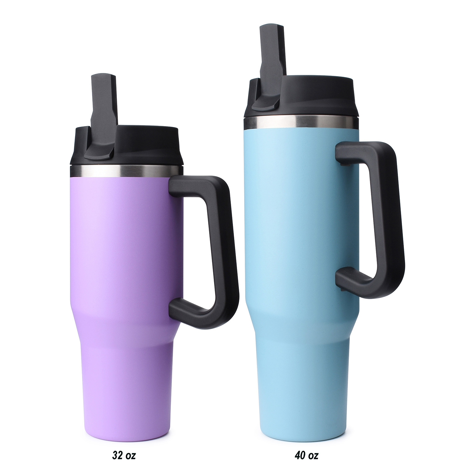 Wholesale Insulated Tumbler Mug Cup With Handle & Straw Lid 32 oz