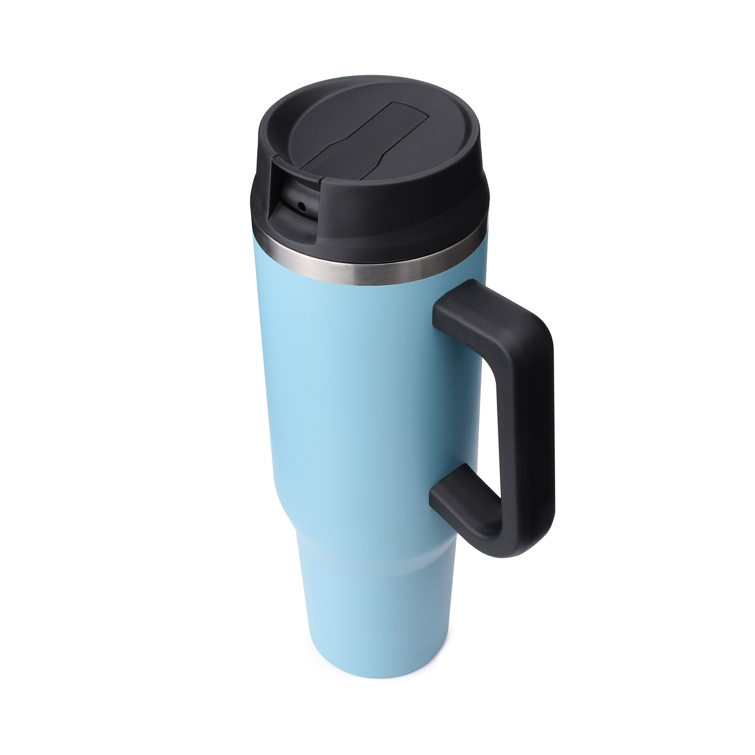 20 oz Stainless Steel Insulated Travel Tumbler with Handle - Powder Coated  (Blank)