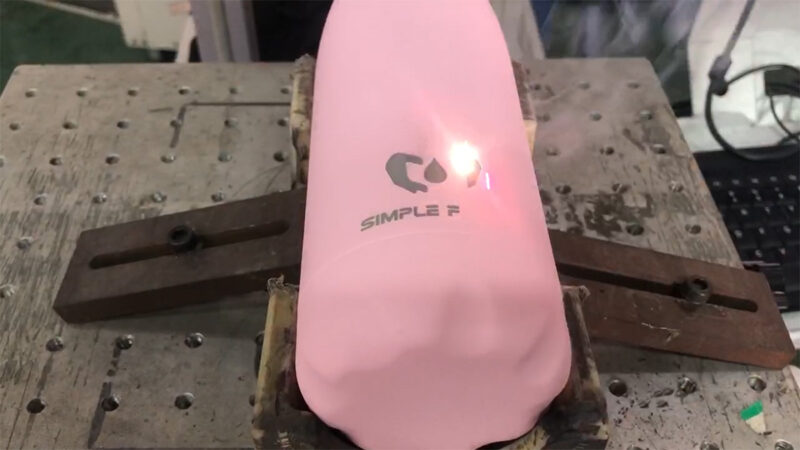 laser engraving on blank bottles