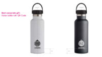water bottle with QC code for corporate gift