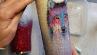waterslide decal tumbler