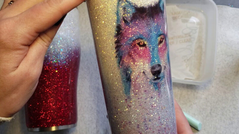 waterslide decal tumbler