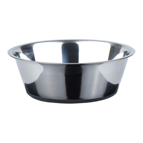 No Spill Non-Skid Stainless Steel Deep Puppy Bowl