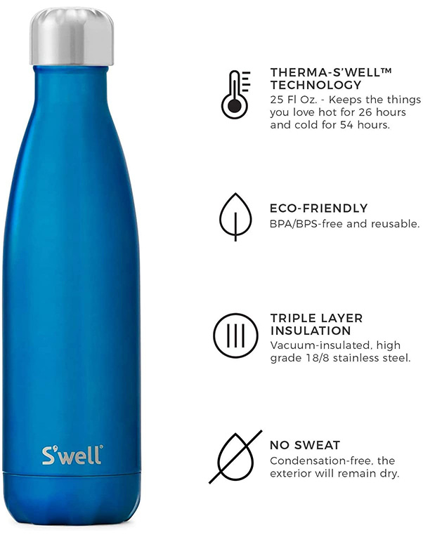 Swell Metal Water Bottle Custom Design Good Quality Insulated