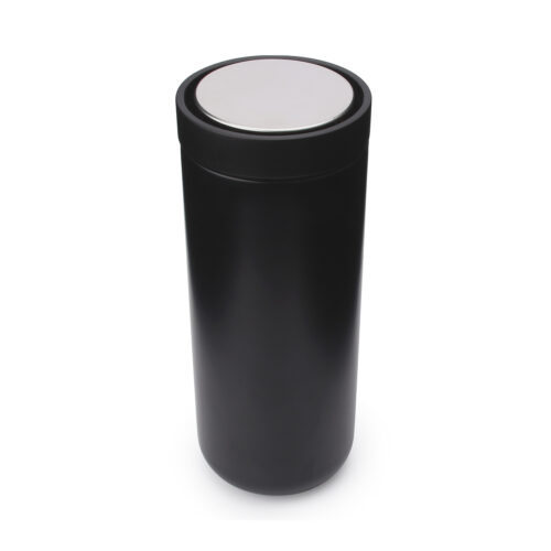 insulated coffee cup mug bottle with push button lid