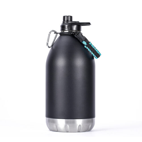 large capacity water bottle 1 gallon 3.8 liter stainless steel insulated growler flask