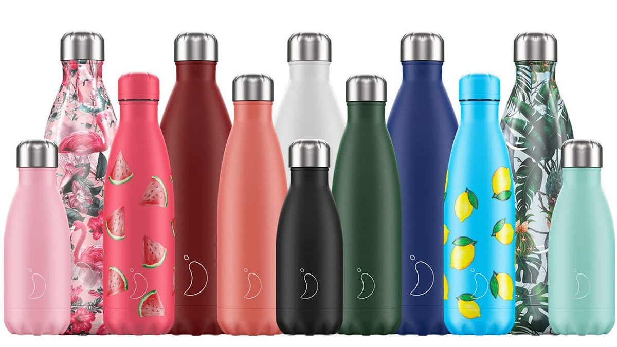 Personalised Water Bottle Vacuum Insulated Stainless Steel Chilly Flask  500ML, Hot or Cold, Gym Bottle 