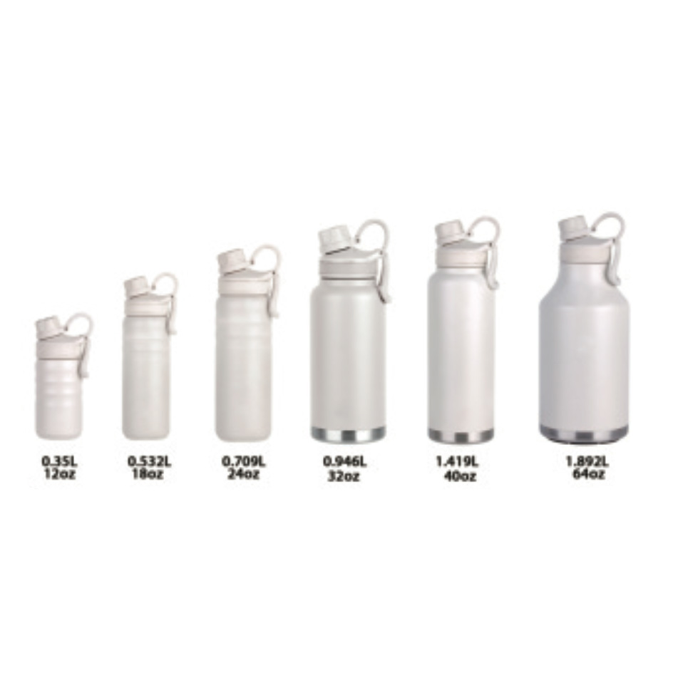 Wholesale Metal Hydro Vacuum Flask Wide Mouth Blank White Bulk