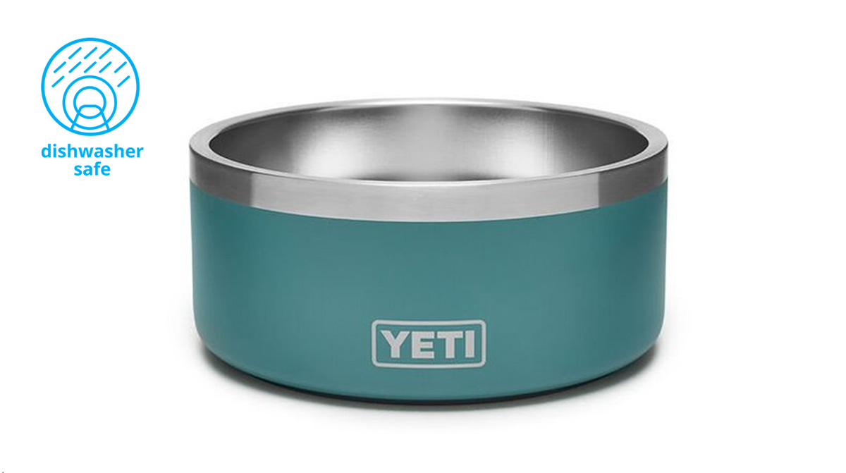 Yeti Boomer Dog Bowl, Stainless Steel, Non-Slip Dog Bowl, Holds 64 Ounces,  Stainless 64oz