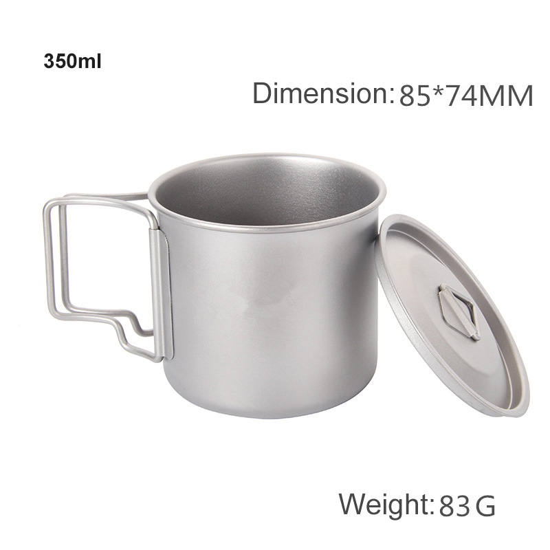 Otufan Coffee Mug,Stainless Steel Handle Folding Water Cup Coffee Mug  Camping Cup for Outdoor Travel Sports