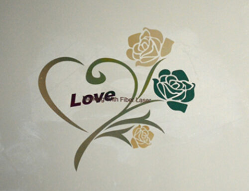 Laser Engraving Machine Etches Color Fonts on Blank Stainless Steel Bottles Cups
