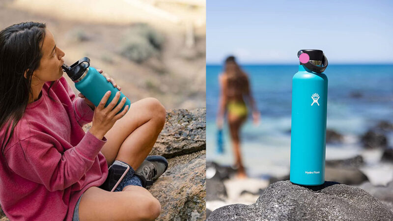 Hydro Flask wide mouth water bottle vs standard mouth