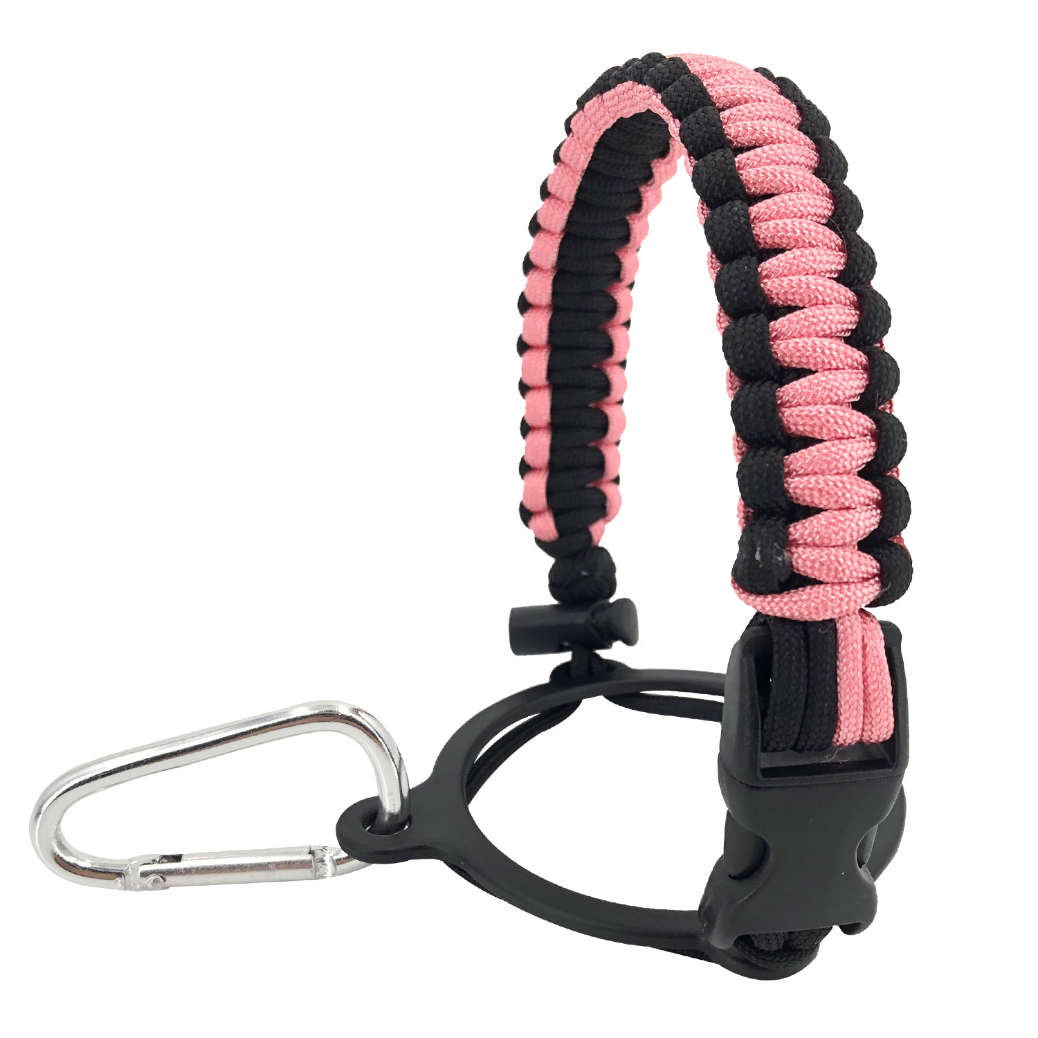 IRON °FLASK Paracord Handle - Fits Wide Mouth Water Bottles - Durable  Carrier, Secure Accessories, Survival Strap Cord, Safety Ring, and  Carabiner 