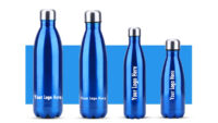 Your design logo monogram text water bottles in bulk