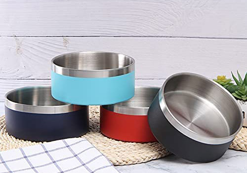 wholesale double walled dog bowls
