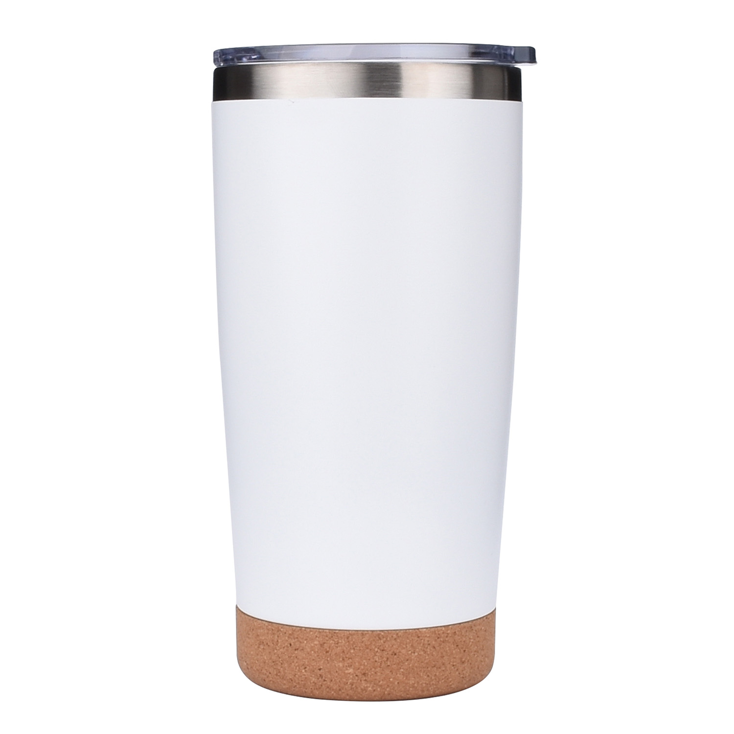 Premium Plastic Tumblers - Clear w/Silver Trim