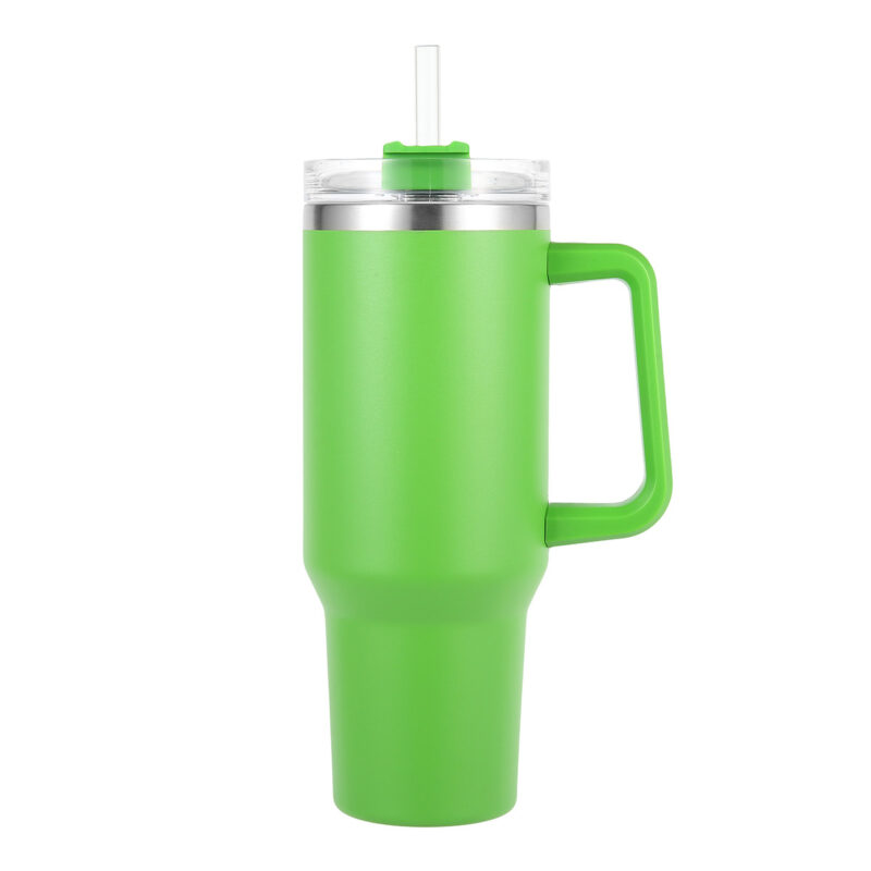 Wholesale 40oz Tumbler with Handle Straw Lid Insulated Stainless Steel